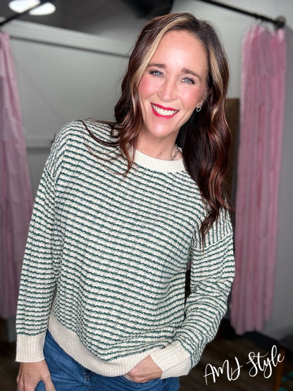 Forest Stripe Sweater