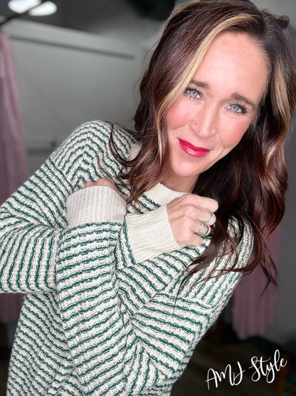 Forest Stripe Sweater