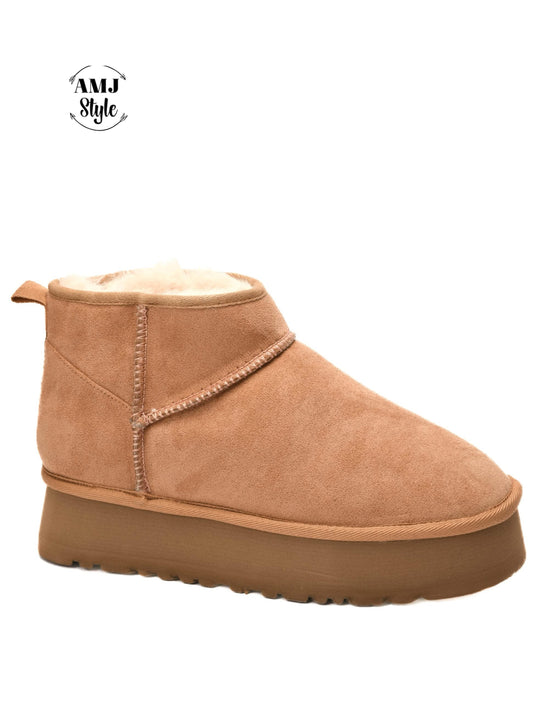 Corky's Slip On Fuzzy Bootie