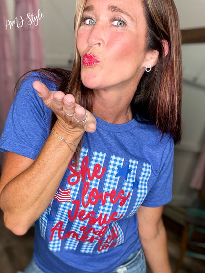 Loves Jesus Matching Adult & Mini Tee