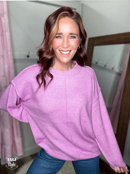 Let's Get Cozy Sweater - Mauve