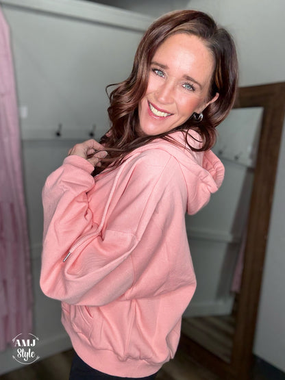 Everyday Adventure Zip Hoodie - Coral