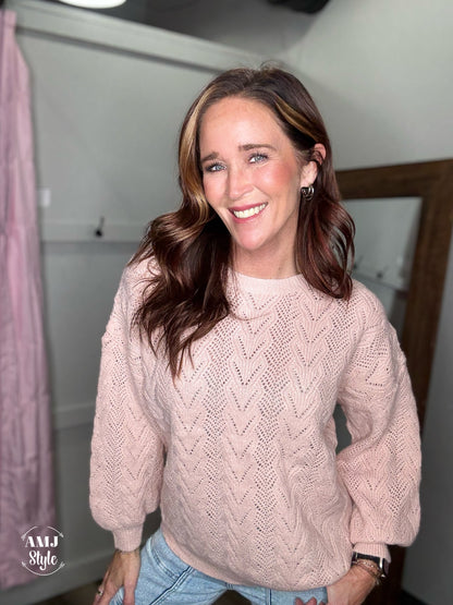 Pretty Pointelle Sweater