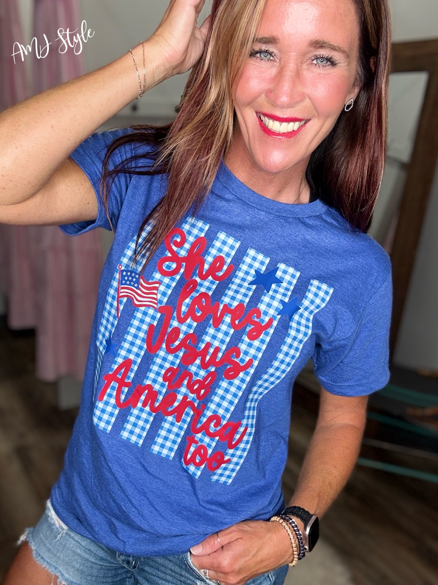 Loves Jesus Matching Adult & Mini Tee