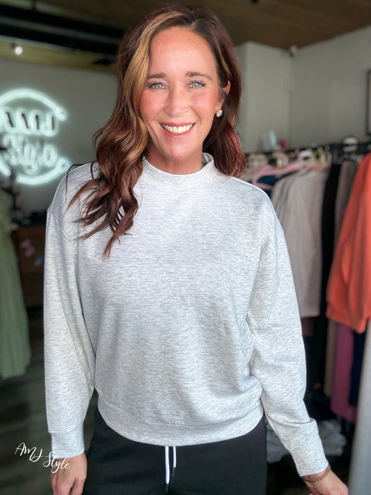 Pure Plush Pullover - Heathered Grey