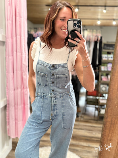 Laidback Denim Jumpsuit