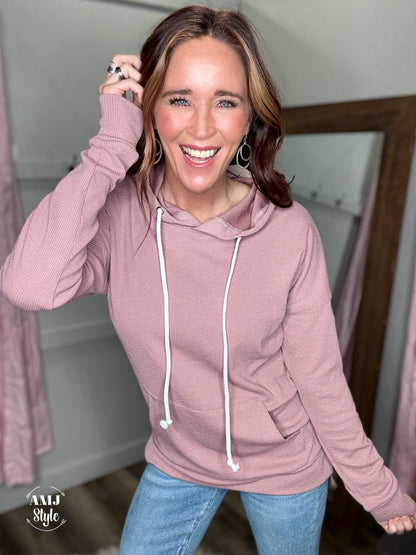 The Kacey Hoodie - Rose