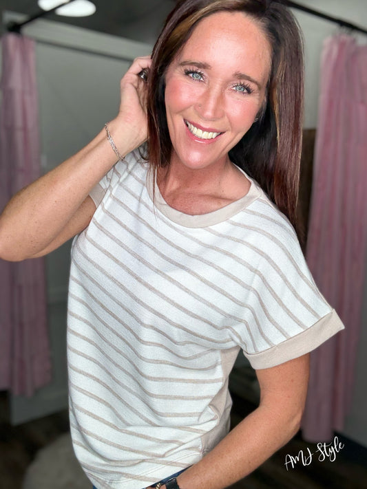Latte Love Stripe Top