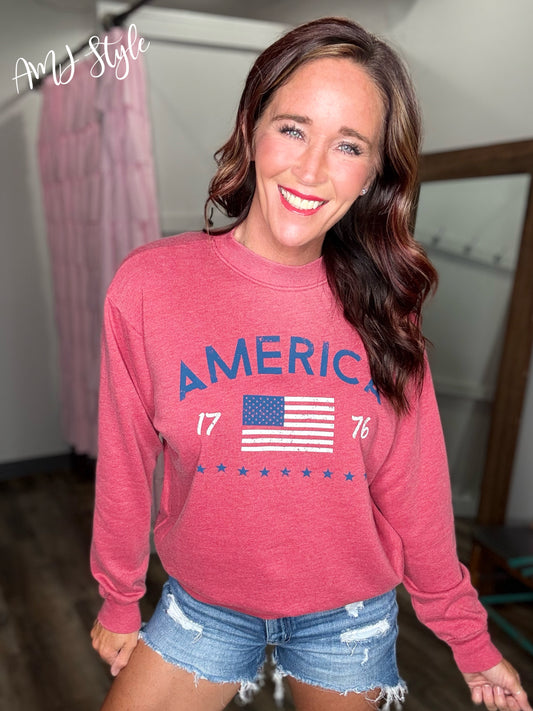 America 1776 Mineral Graphic Sweatshirt