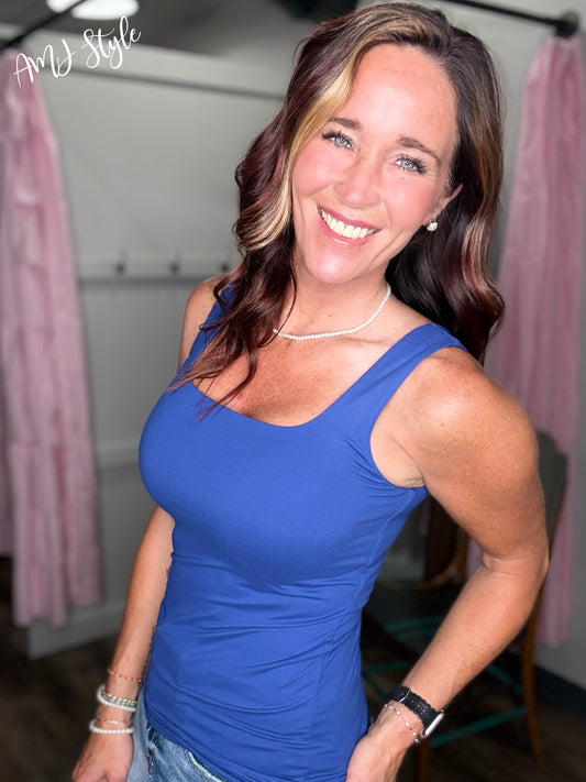 SunKiss Butter Soft Tank - Blue