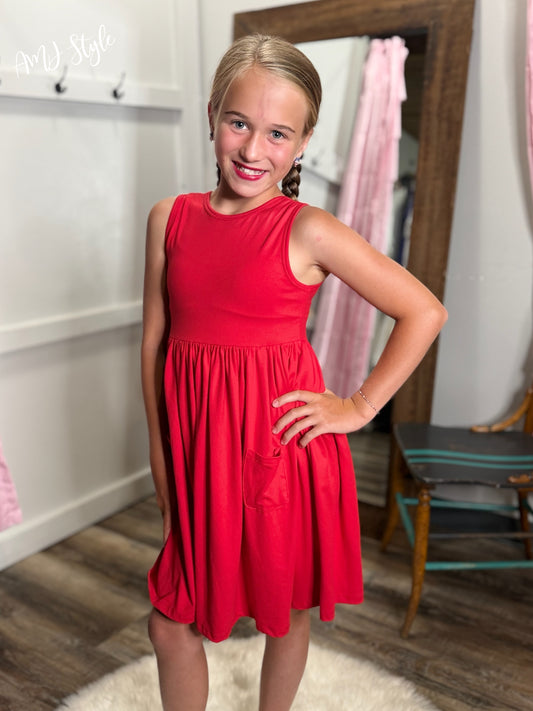 Ruby Twirl Kiddo Dress