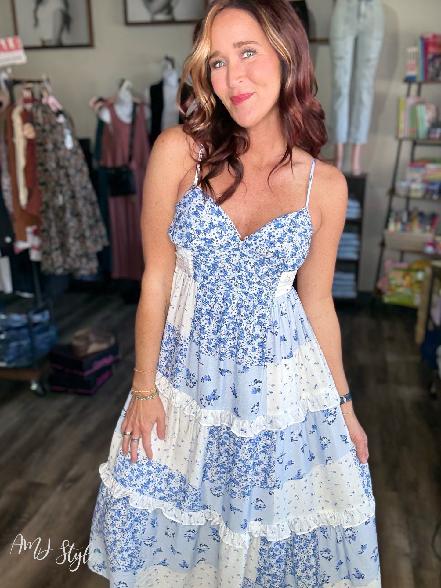 Serene Blossom Maxi Dress