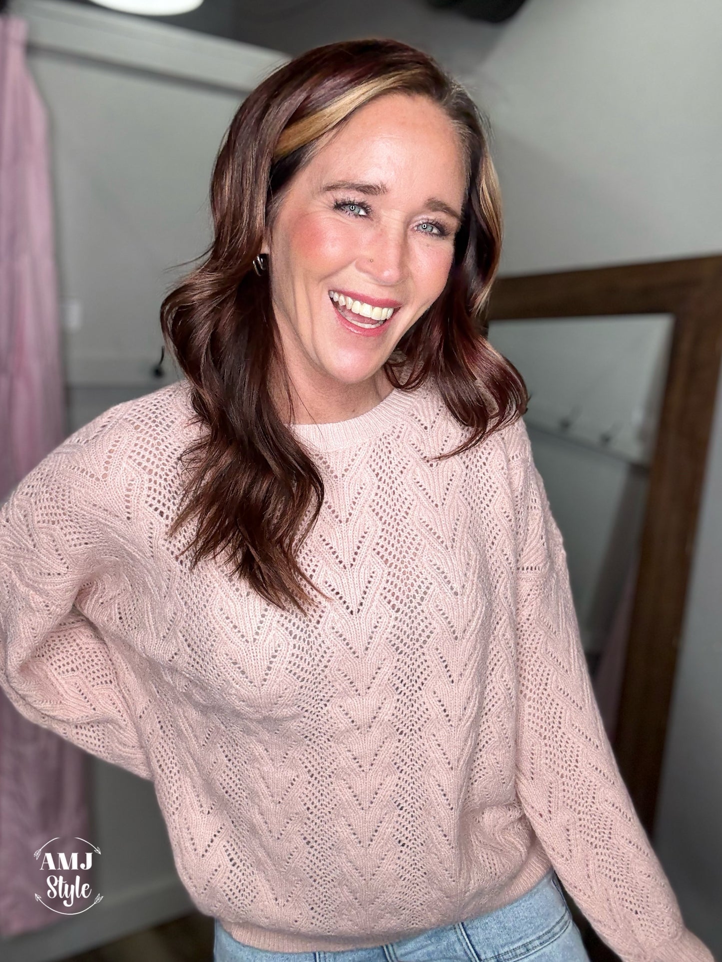 Pretty Pointelle Sweater