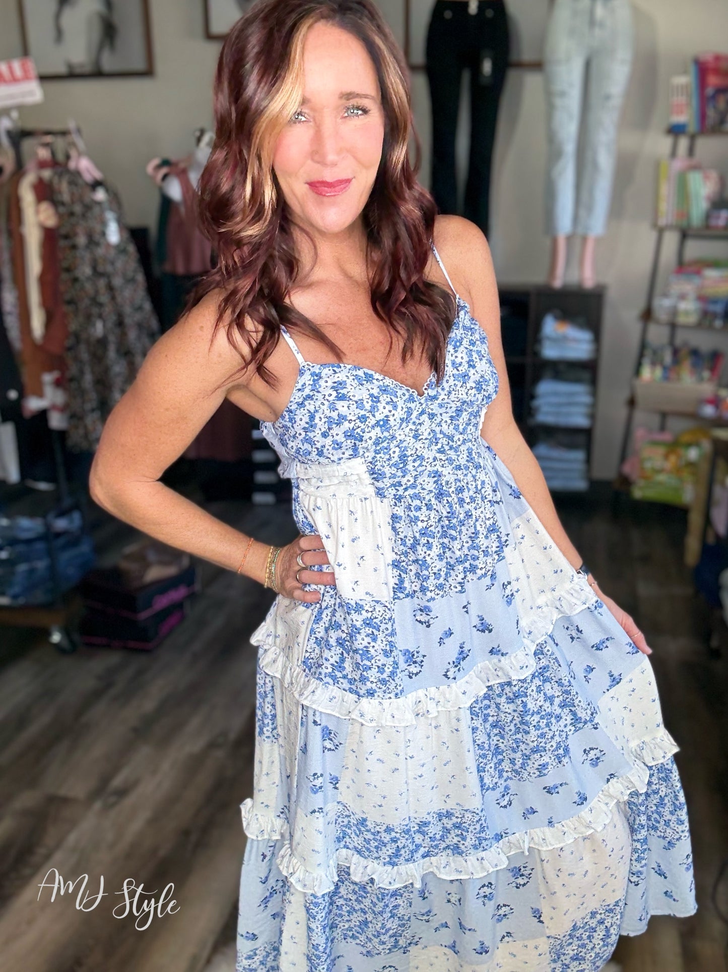 Serene Blossom Maxi Dress