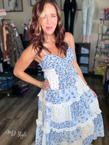 Serene Blossom Maxi Dress