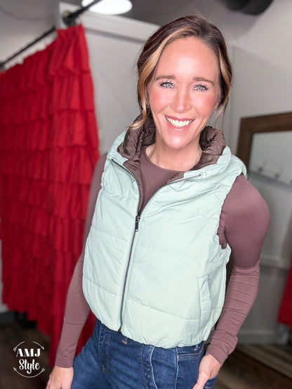 Sage Puffer Vest