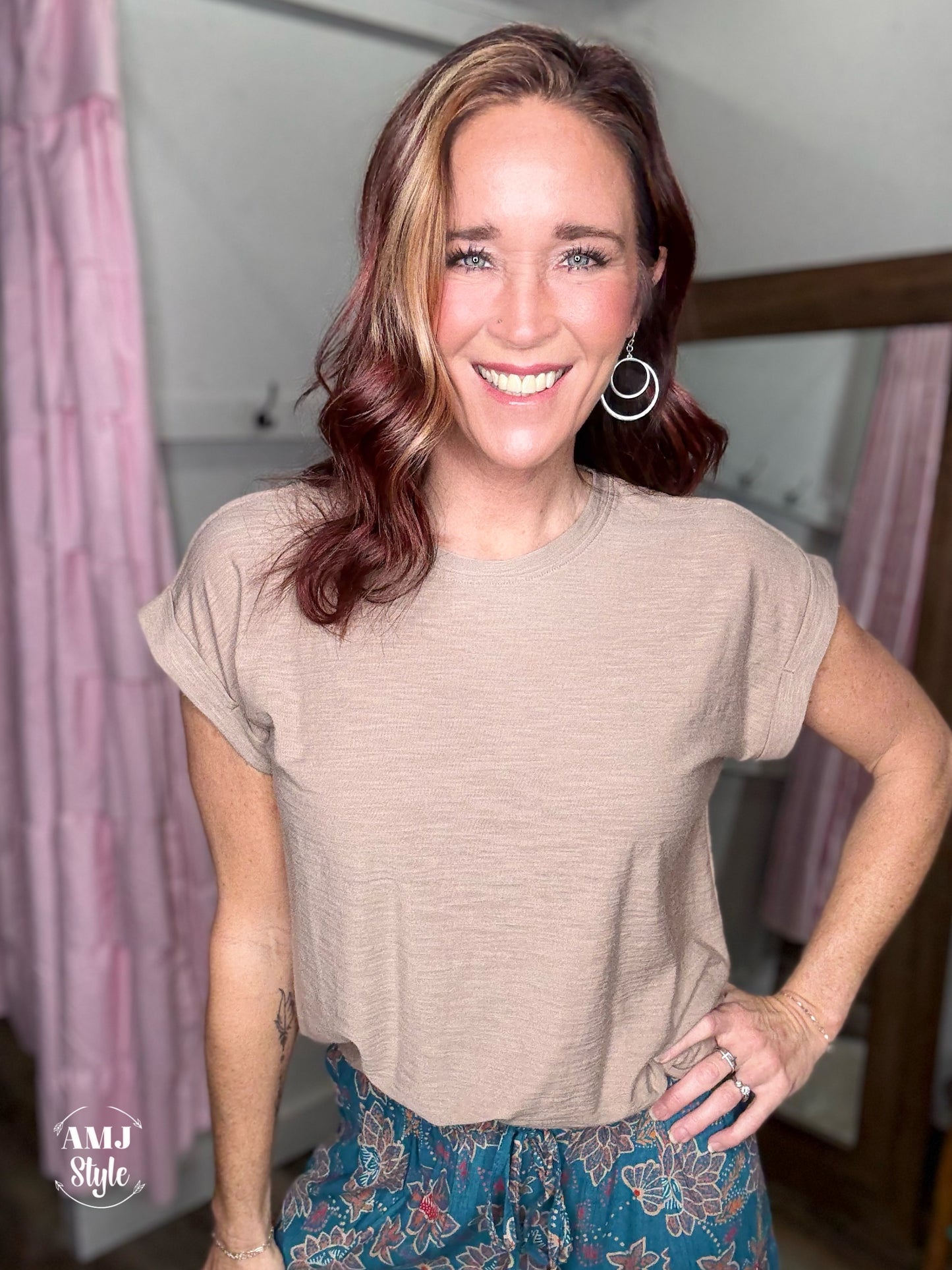 The Serenity Tee - Ash Mocha