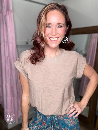 The Serenity Tee - Ash Mocha