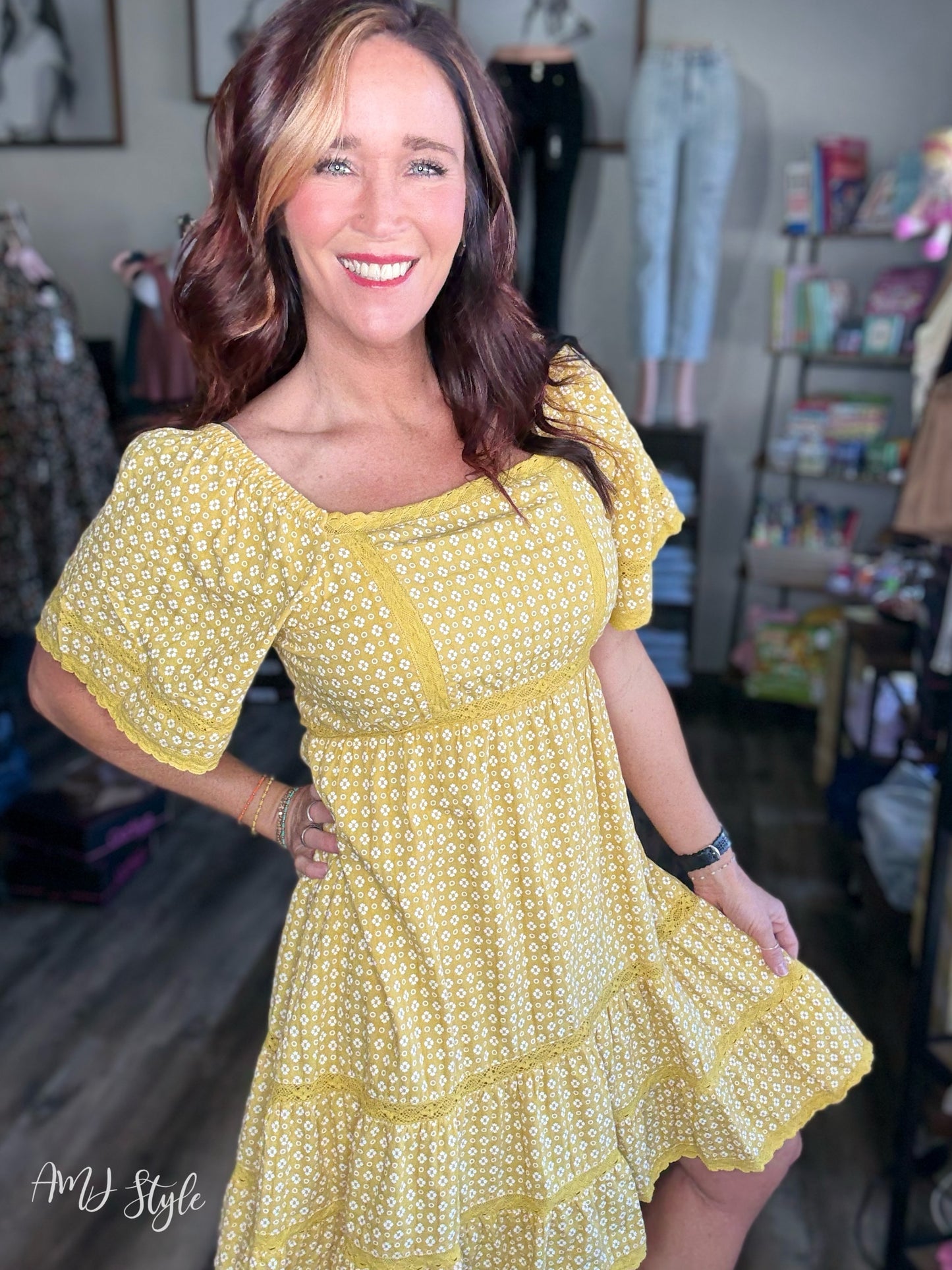 Sunlit Bloom Dress