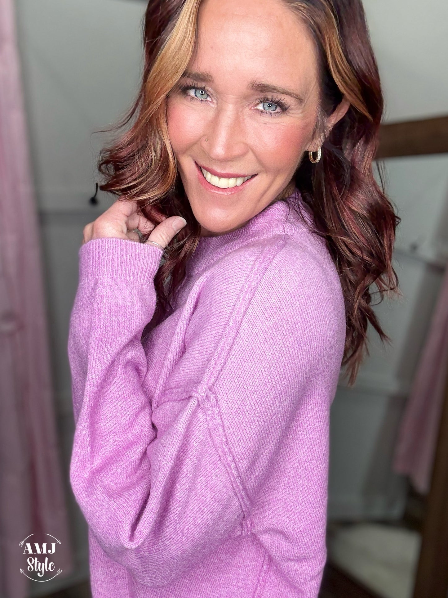 Let's Get Cozy Sweater - Mauve