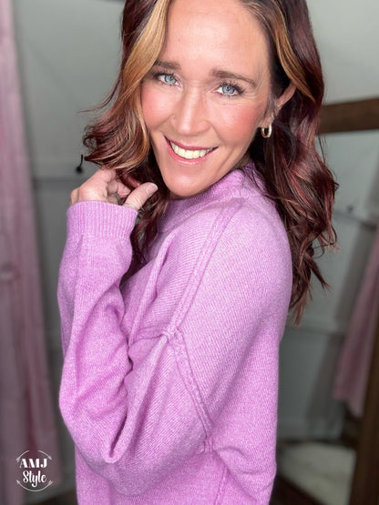 Let's Get Cozy Sweater - Mauve