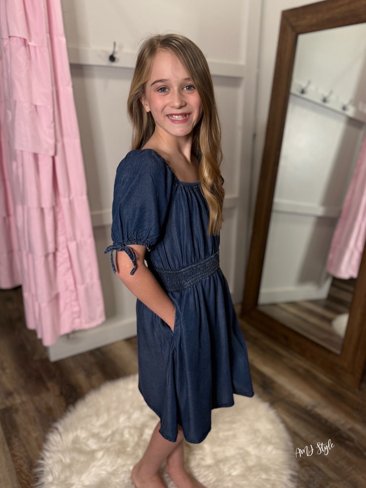Meadow Kiddo Denim Dress