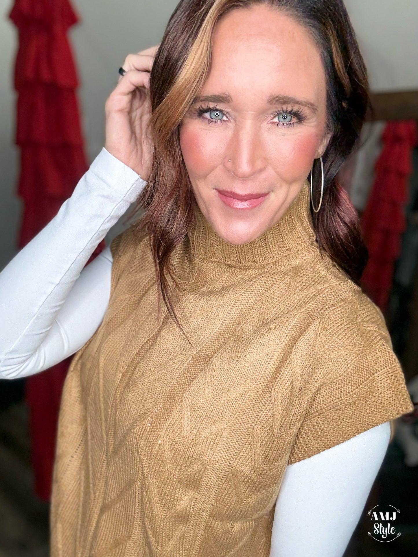 The Sandie Turtleneck Sweater Vest