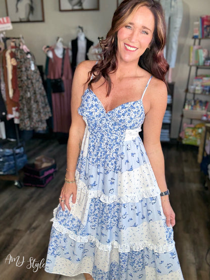 Serene Blossom Maxi Dress