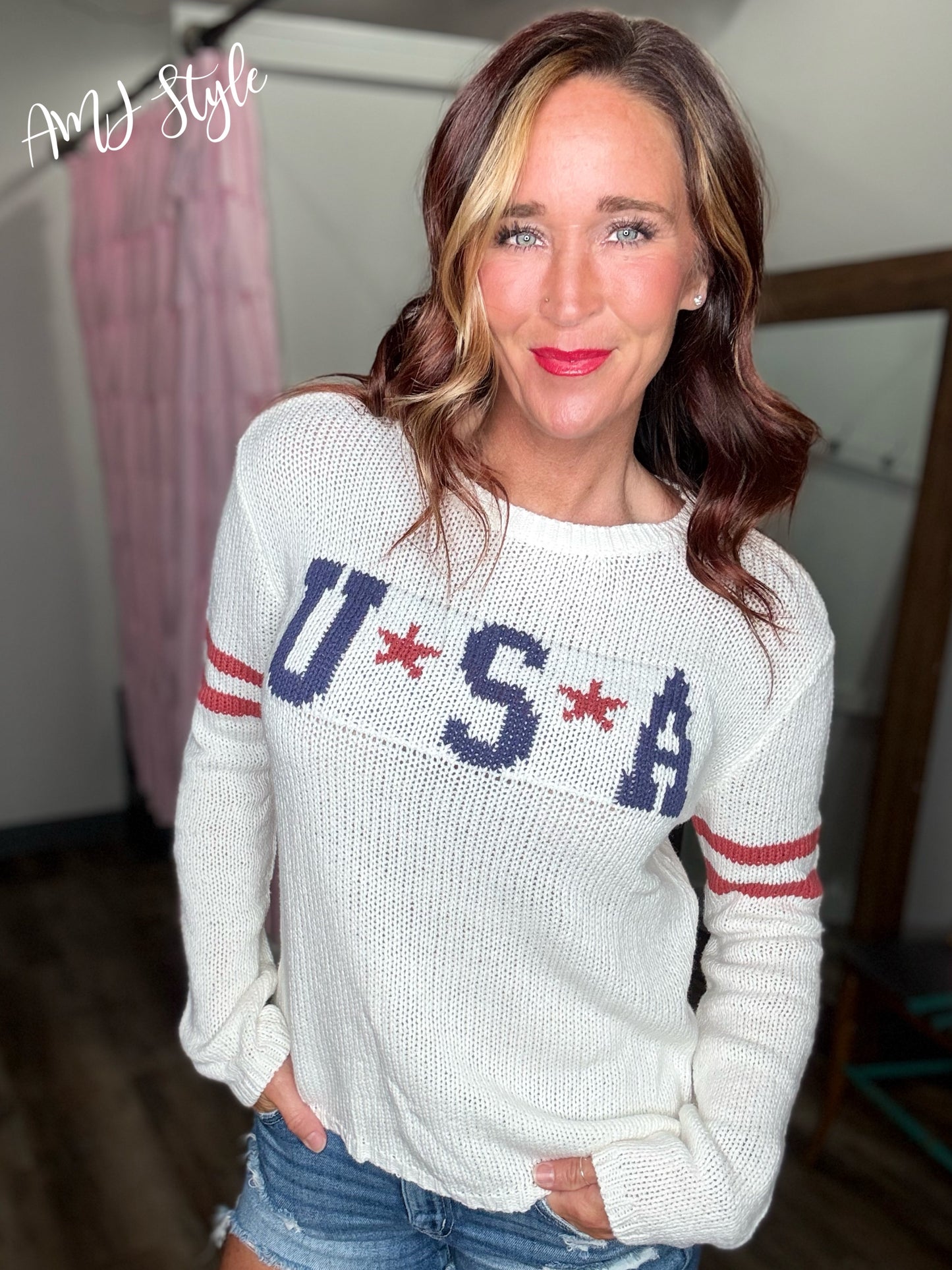 Bold USA Knit Sweater