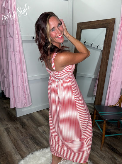 Cherry Soda Stripe Dress