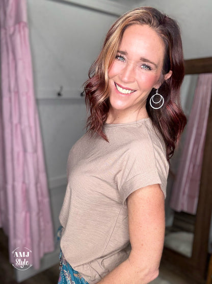 The Serenity Tee - Ash Mocha