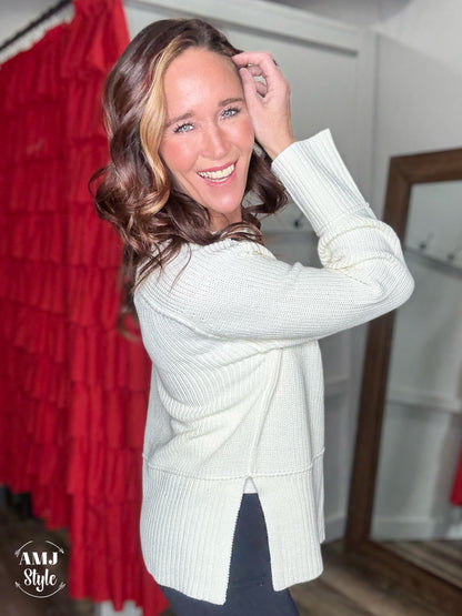 Ivory Daydream Knit Sweater