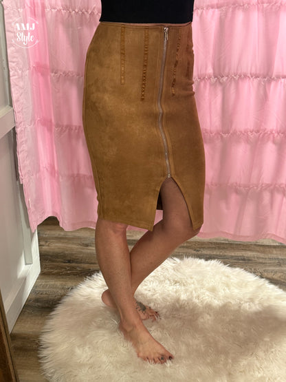 Mocha Muse Pencil Skirt