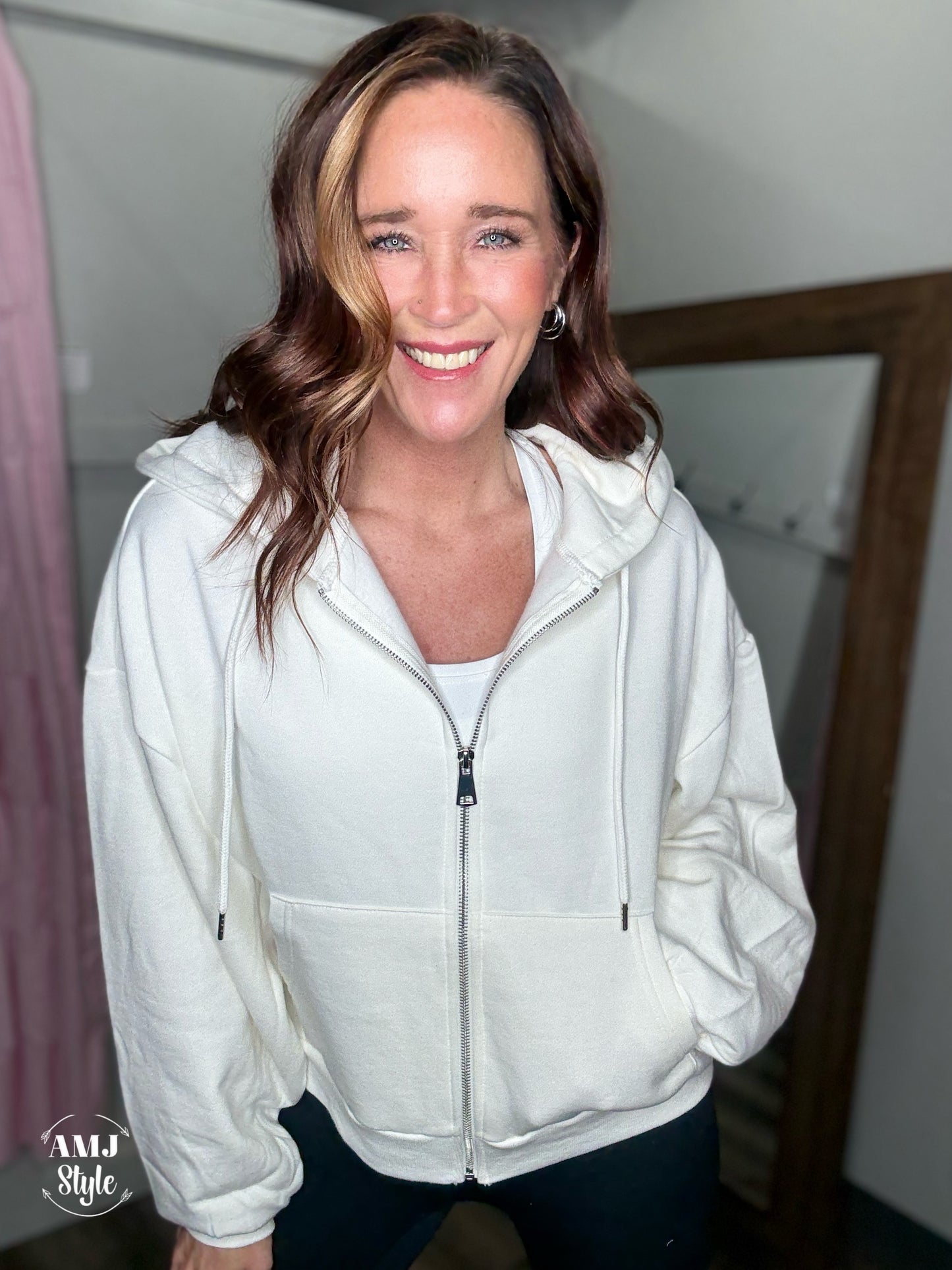 Everyday Adventure Zip Hoodie - White