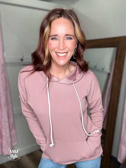 The Kacey Hoodie - Rose