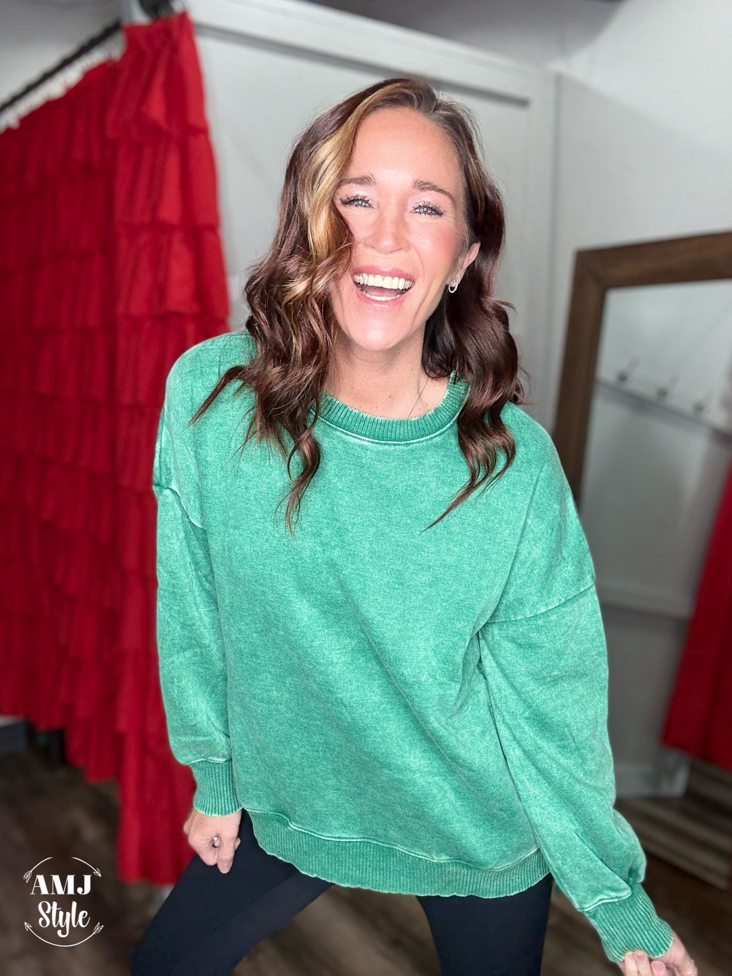 Full of Warmth Pullover - Forest