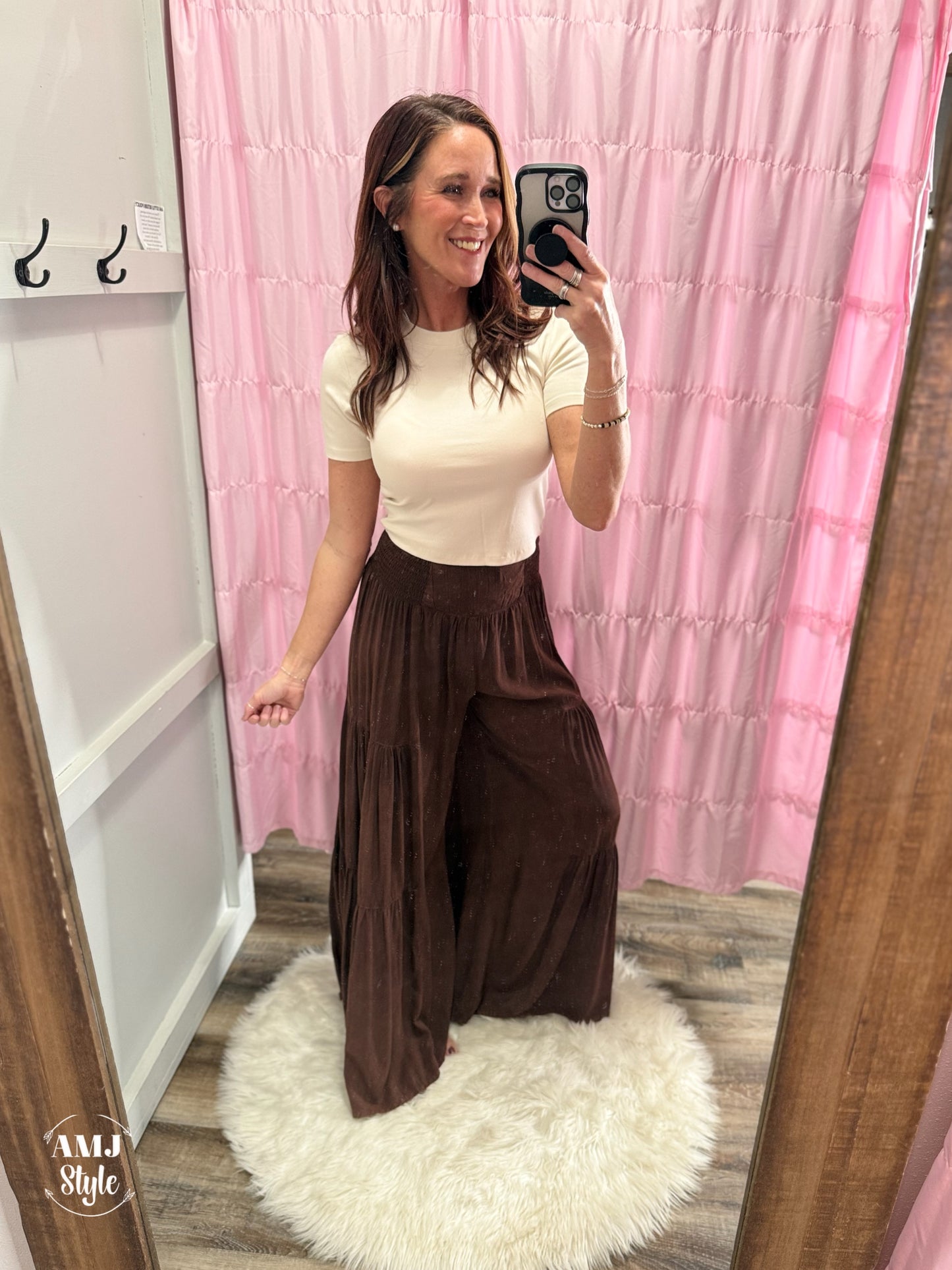 Wanderlust Wide Leg Pants - Chocolate