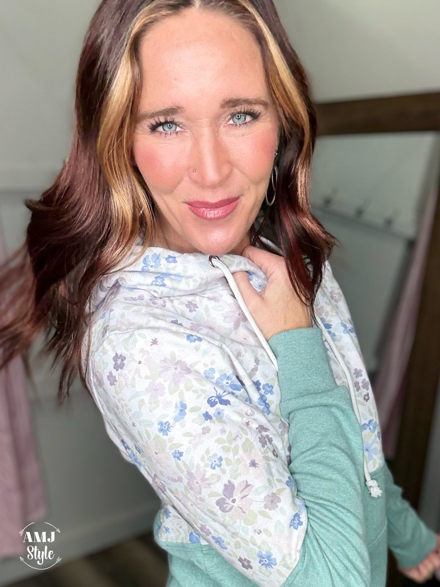 The Hailey Hoodie - Spring Meadows