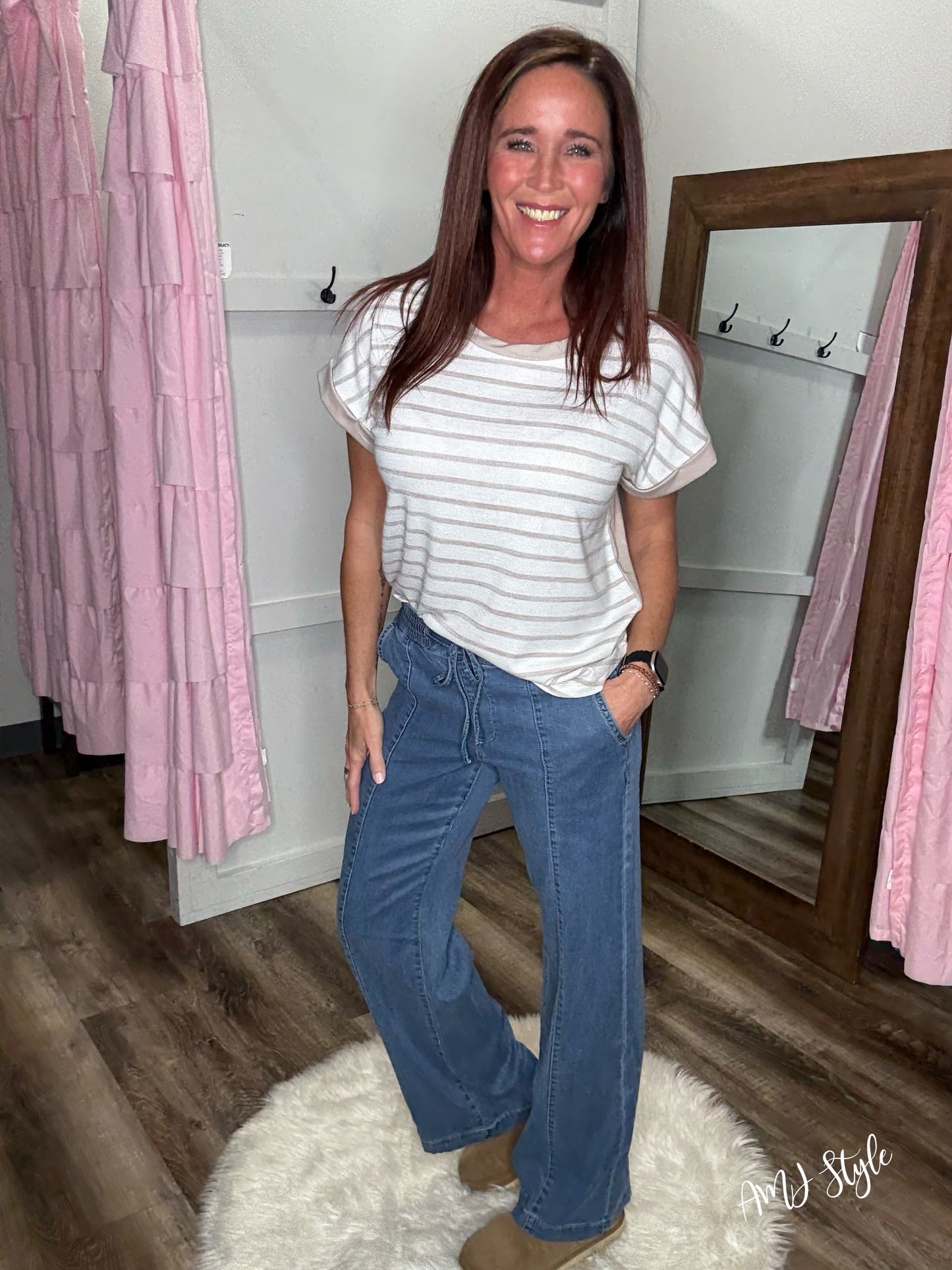 Latte Love Stripe Top