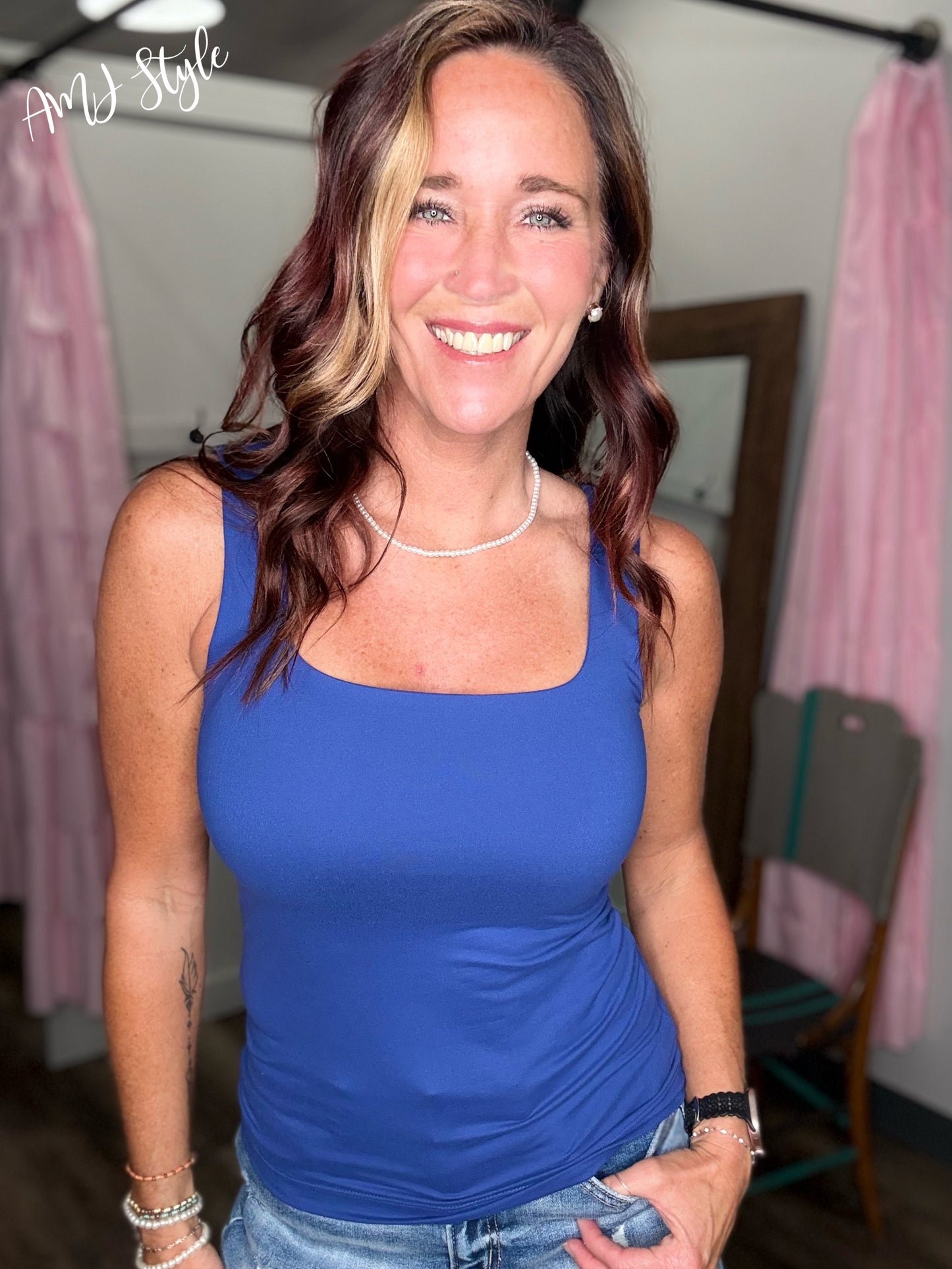 SunKiss Butter Soft Tank - Blue