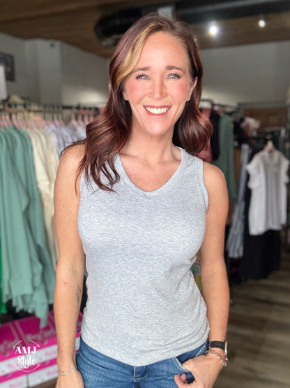 Soft as Clouds Grey Tank