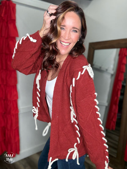 Sugarplum Stitch Sweater Jacket