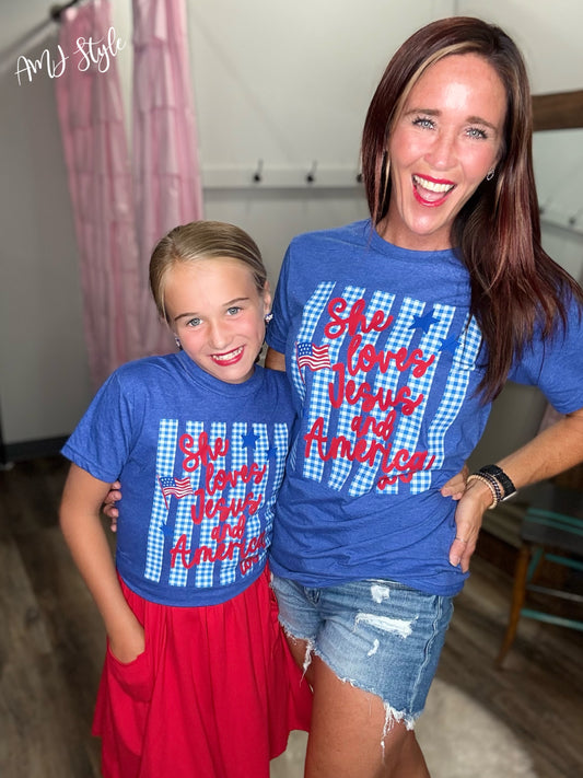 Loves Jesus Matching Adult & Mini Tee