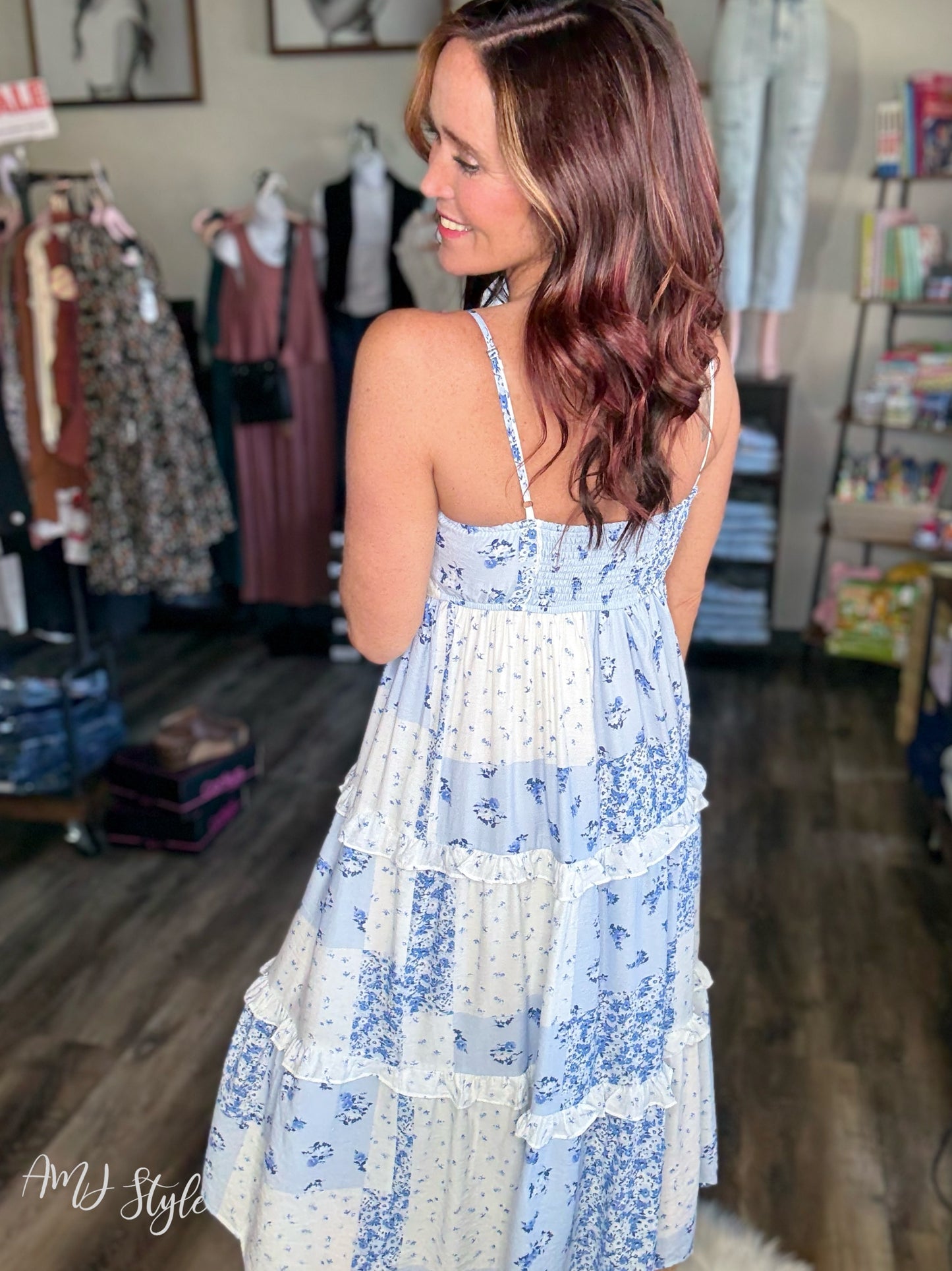 Serene Blossom Maxi Dress