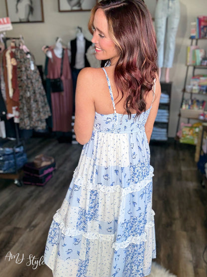 Serene Blossom Maxi Dress