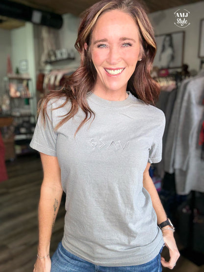 God is Greater Embroidered Tee