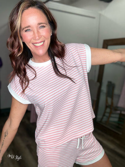 Lido Luxe Stripe Set - Pink