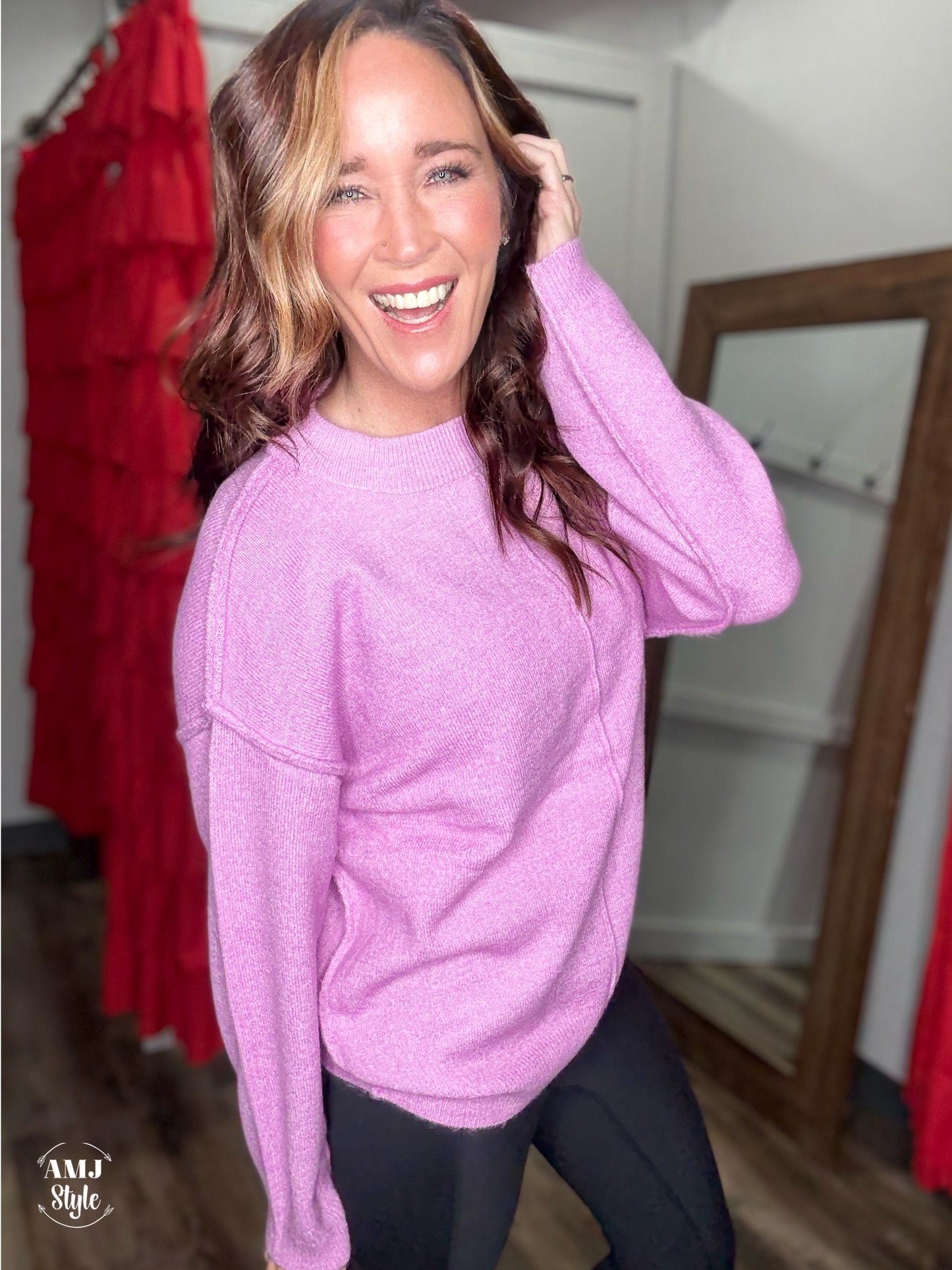 Hearthside Sweater - Mauve