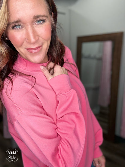 Vivid Breeze Pullover - Brink Pink