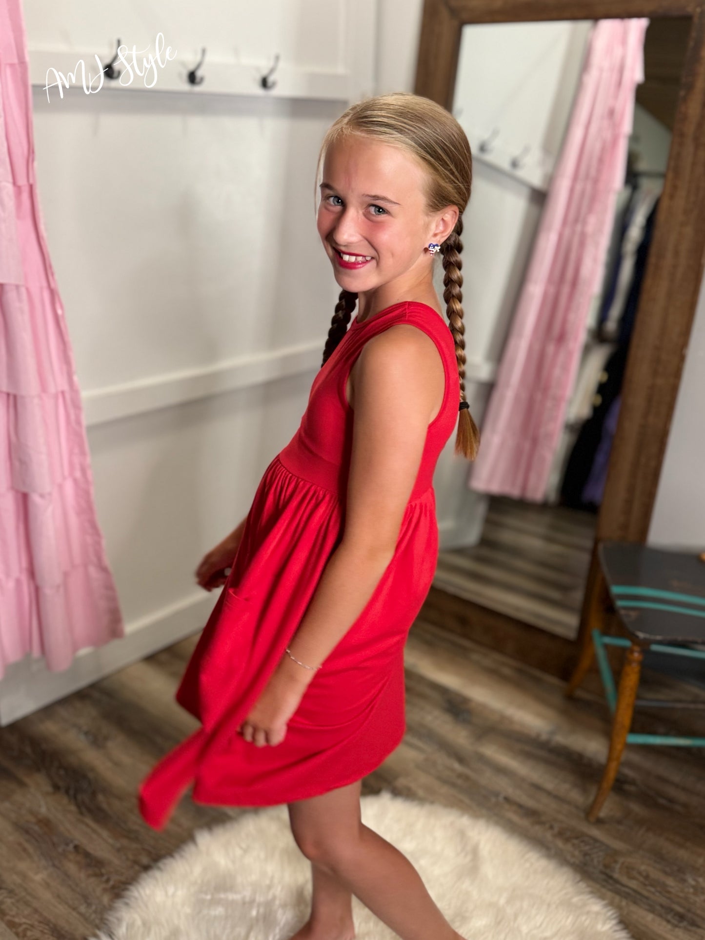 Ruby Twirl Kiddo Dress